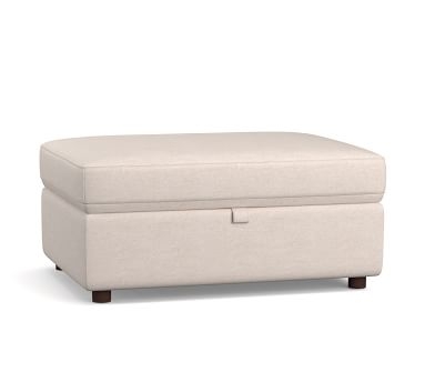 Ultra Lounge Roll Arm Upholstered Storage Ottoman, Polyester Wrapped Cushions, Performance Everydayvelvet(TM) Navy - Image 3