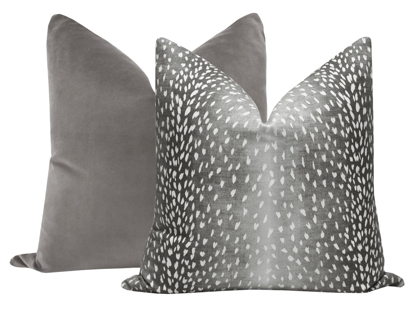 ANTELOPE LINEN PRINT // CHARCOAL - Sample 4" X 4" - Image 7