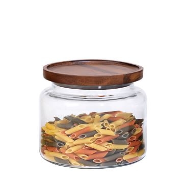Glass Jar w/ Acacia Lids, 48 oz - Image 2