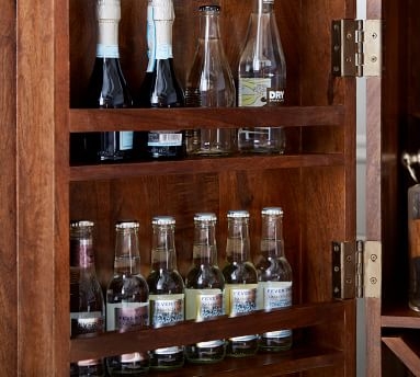 Timor Bar Cabinet, Antique Brown - Image 4