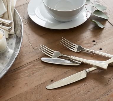 Hart Extending 48" Dining Table, Driftwood/Limestone White - Image 2