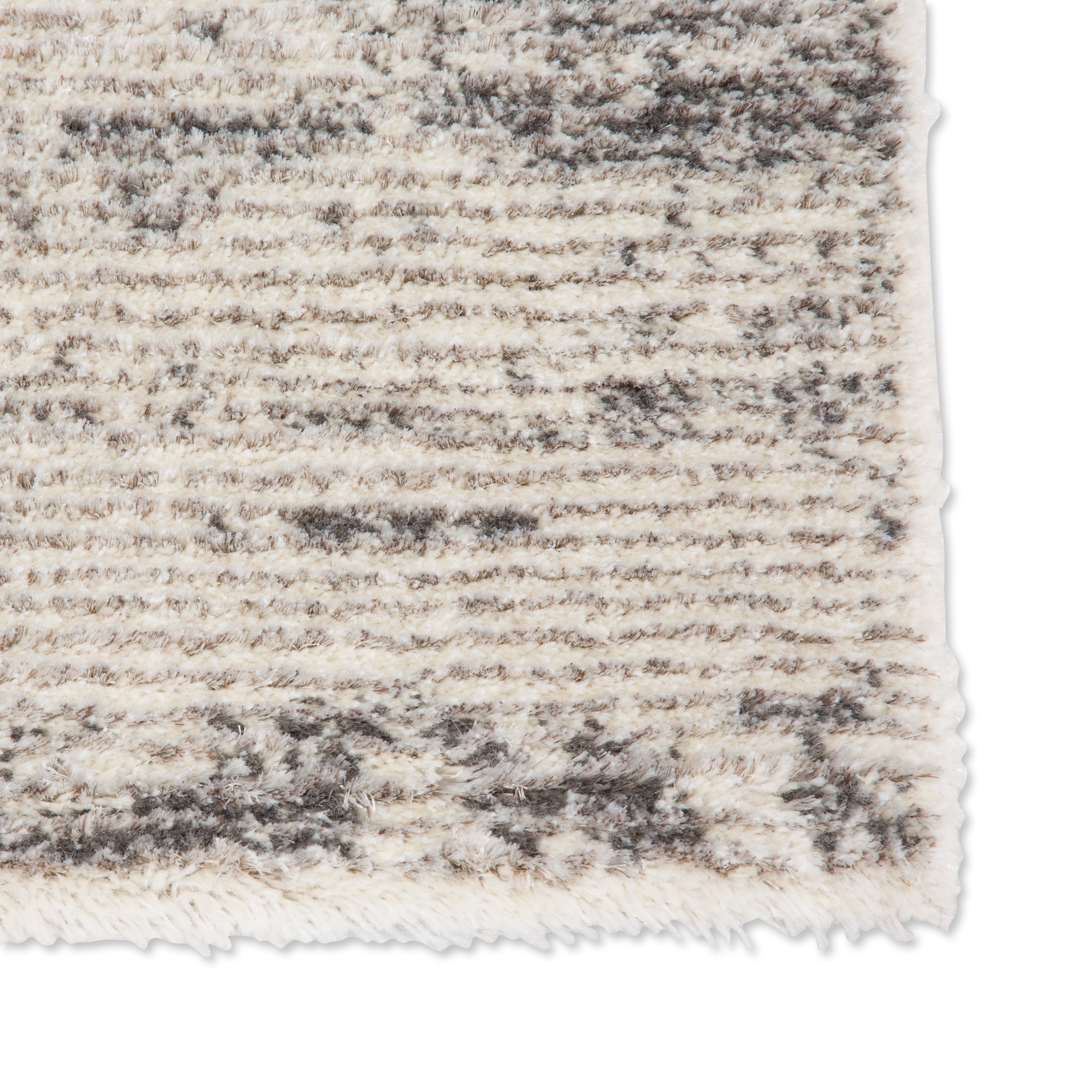 Discovery Abstract Gray/ White Area Rug (9'2" X 12'10") - Image 3