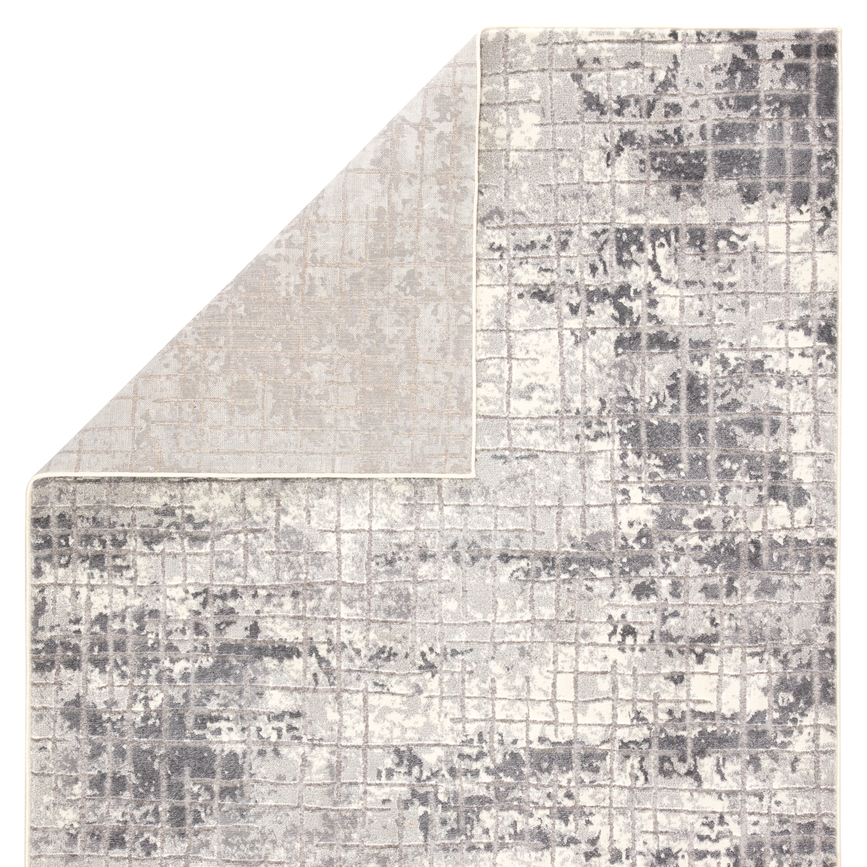 Bardot Trellis Gray/ White Area Rug (8'10"X12') - Image 2