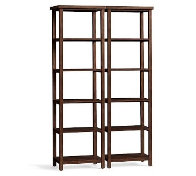 Mateo Double Bookcase, Set of 2, Little Creek Brown - Image 0