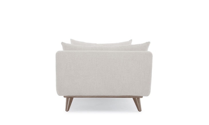 Beige Hughes Mid Century Modern Daybed - Prime Dove - Coffee Bean - Image 1