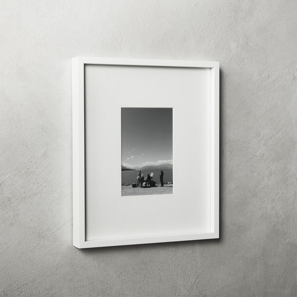 Gallery White Frame with White Mat - Image 0