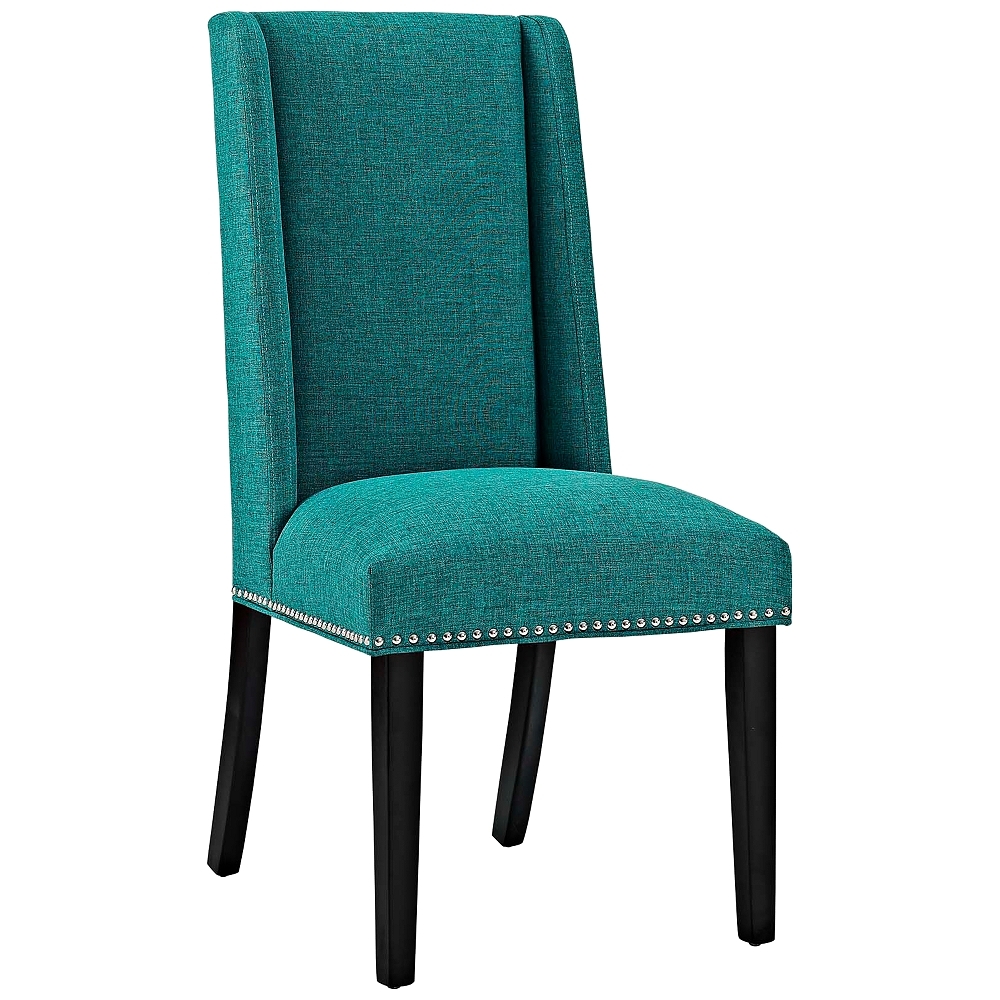 Baron Teal Fabric Dining Chair - Style # 33T55 - Image 0