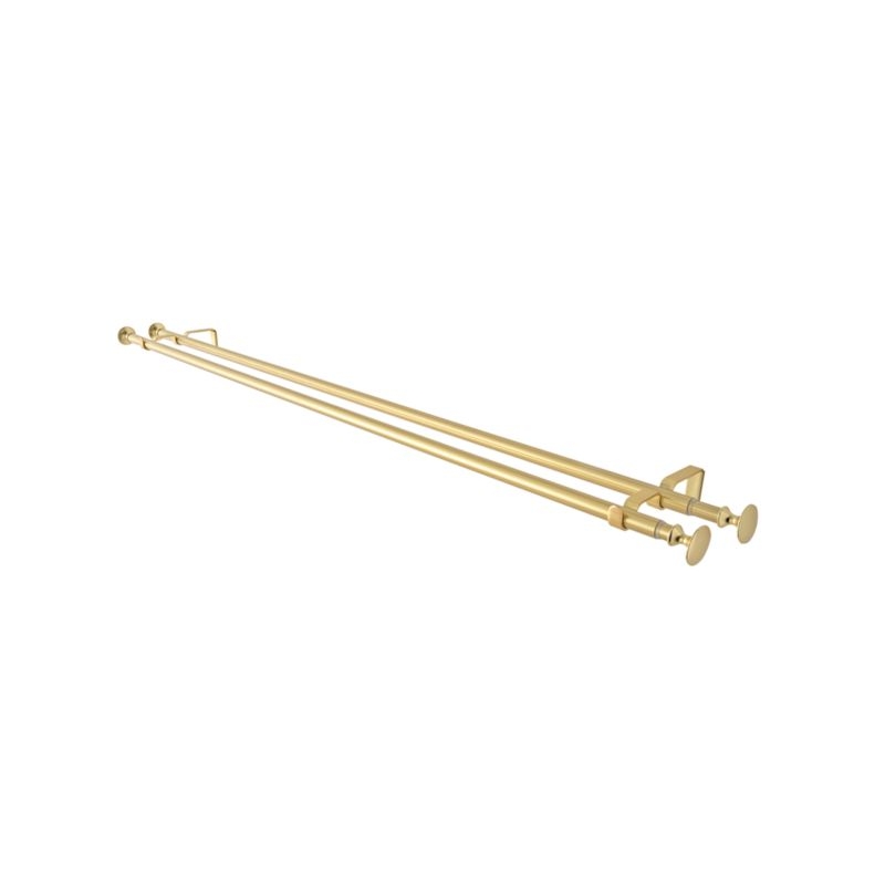 Double 48-88" Gold Curtain Rod - Image 3