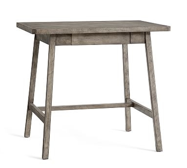 Mateo 33" Rustic Desk with Drawer, Salvaged Gray - Image 0