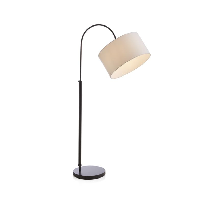 Petite Bronze Adjustable Arc Floor Lamp - Image 2