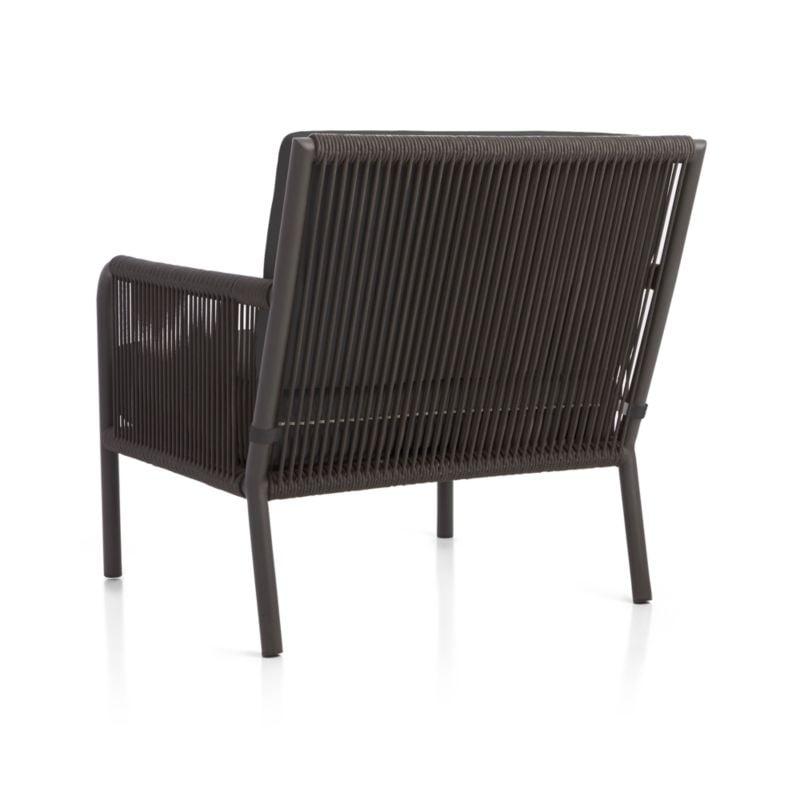 Morocco Graphite Outdoor Lounge Chair with Charcoal Sunbrella ® Cushion - Image 8