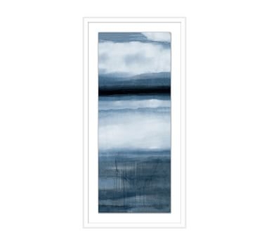 Blue Colorfield Framed Paper Prints, Set of 2, 17.25" x 35.25" - Image 1