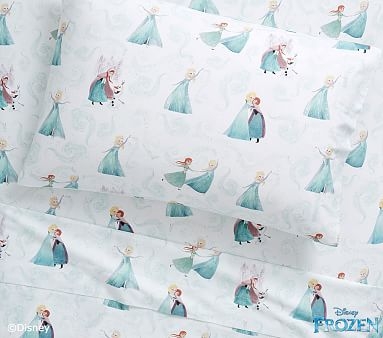 Disney Organic Frozen Sheet Set, Full, White - Image 0