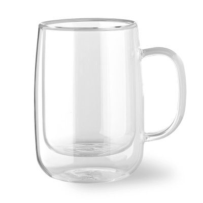 Double Wall Glass Coffee Mug, Set of 4, Small - Image 0