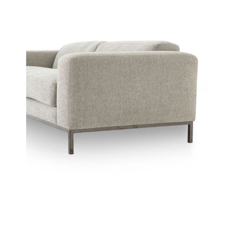 Benedict Grey Sofa - Image 8