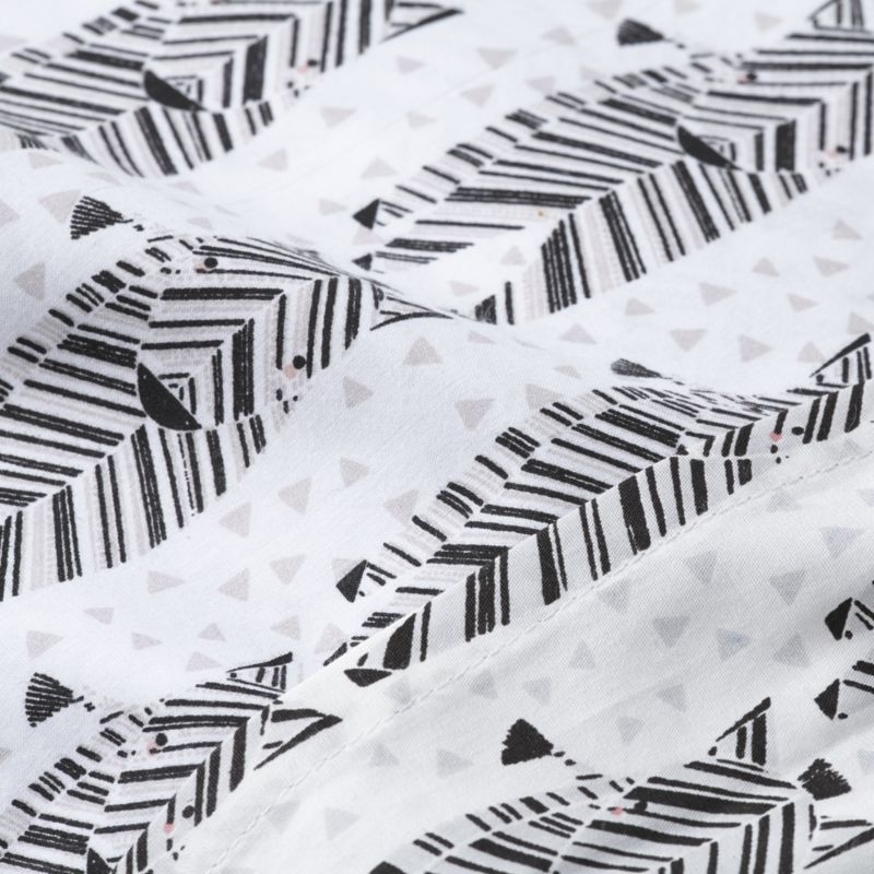 Organic Safari Zebra Fitted Crib Sheet - Image 3
