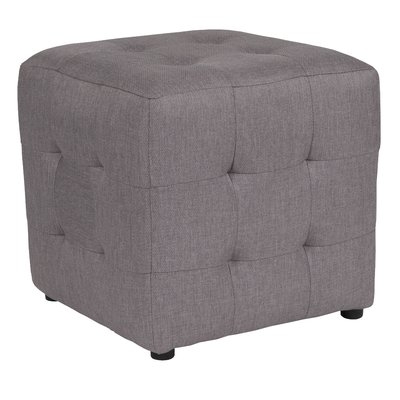 Rayl Tufted Upholstered Cube Ottoman - Image 0