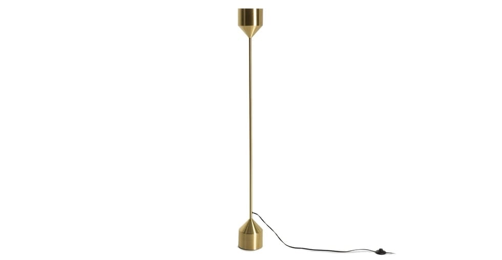 Barbell Brass Floor Lamp - Image 0
