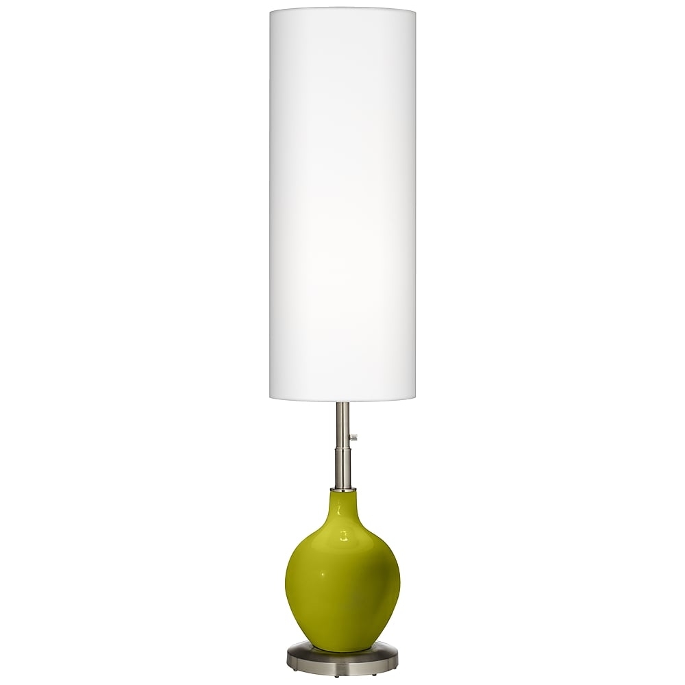 Color Plus Ovo 60" Modern Olive Green Floor Lamp - Image 0