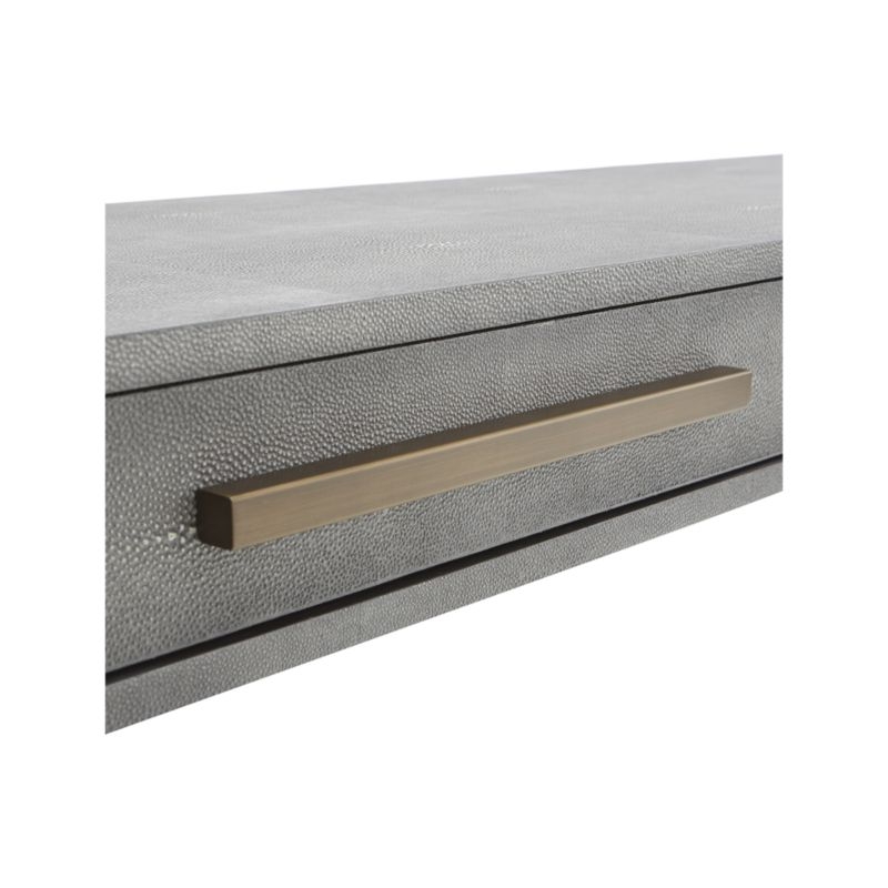 Faux Shagreen Console Table - Image 4