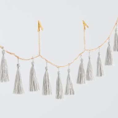 Tassel String Lights, Gray - Image 3
