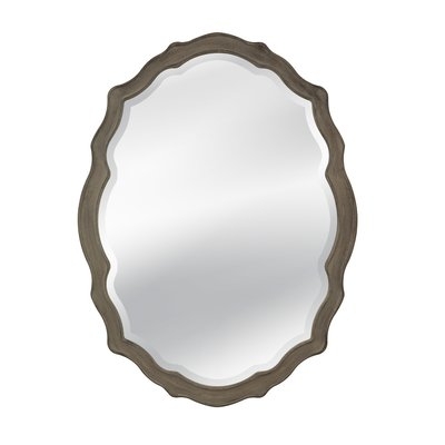 Rayshawn Distressed Wooden Wall Mirror - Image 0