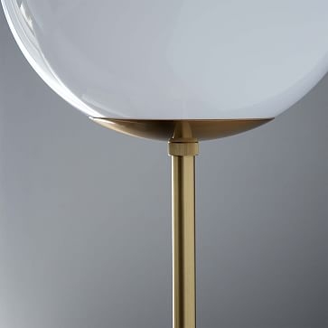 Globe Floor Lamp, Antique Brass/Milk - Image 3
