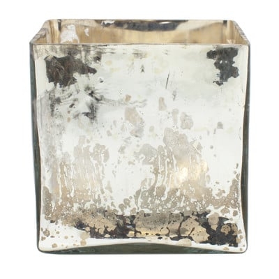 Elderen Mercury Glass Cube Vase - Image 0