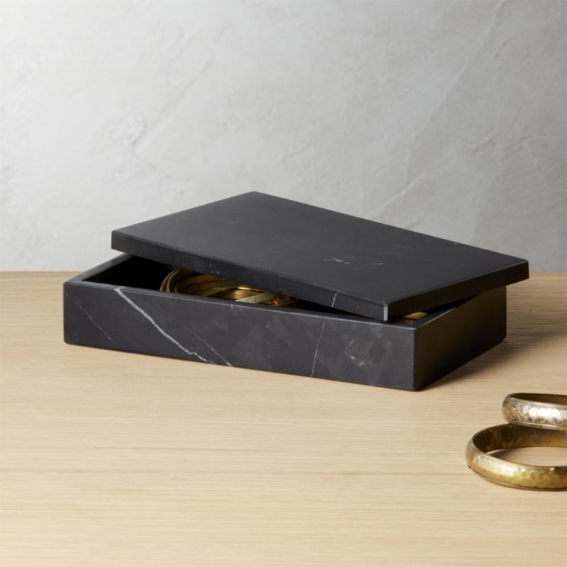 Medium Black Marble Box - Image 3