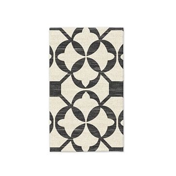 SPO Tile Wool Kilim Rug, 3'x5', Iron - Image 2