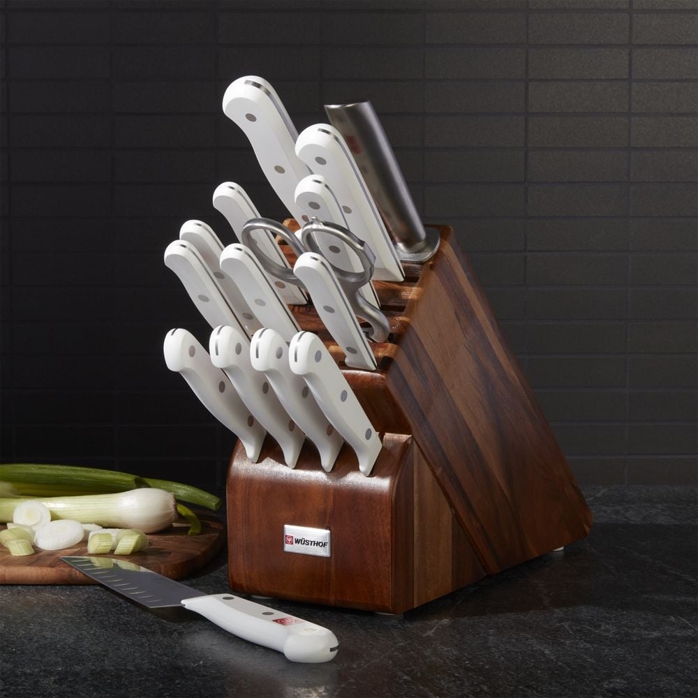 Wusthof ® Gourmet White 16-Piece Knife Block Set - Image 0