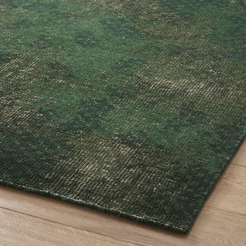 Disintegrated Green Floral Rug 8'x10' - Image 3