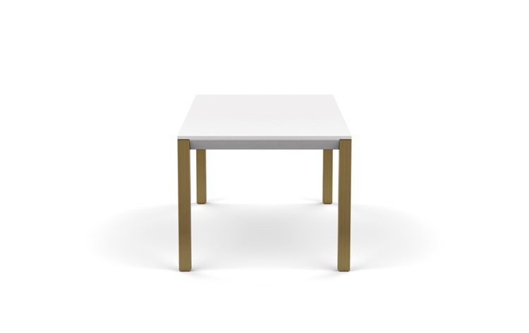 Hayes Dining with White Table Top and Matte Brass legs - Image 2