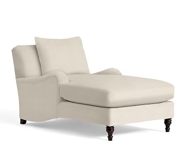 Carlisle English Arm Upholstered Chaise Lounge, Polyester Wrapped Cushions, Performance everydaylinen(TM) Oatmeal - Image 2