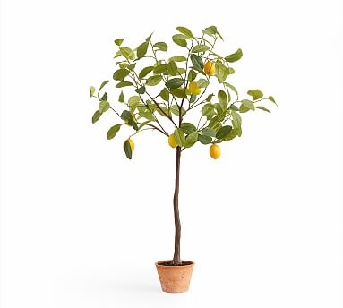 Faux Potted Lemon Tree - Large - Image 0
