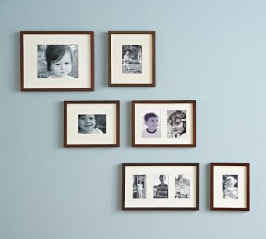 Wood Gallery in a Box Frames, Graywash - Set of 10 - Image 3