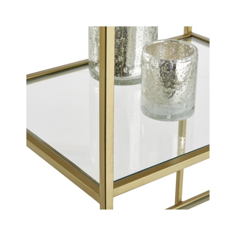 Estelle Brass And Glass Bookcase - Image 3