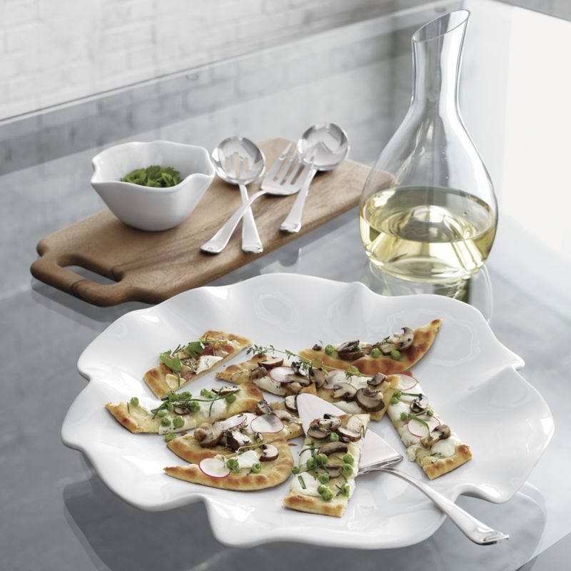 White Ruffle 16" Platter - Image 2