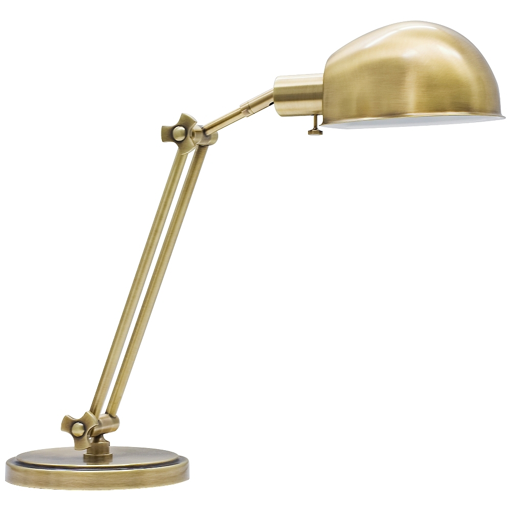 House of Troy Addison Adjustable Antique Brass Desk Lamp - Style # 8W879 - Image 0