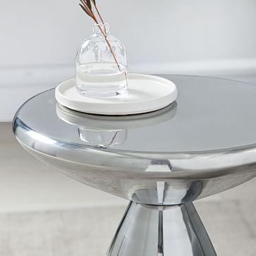 Cosmo Side Table, Silver - Image 1