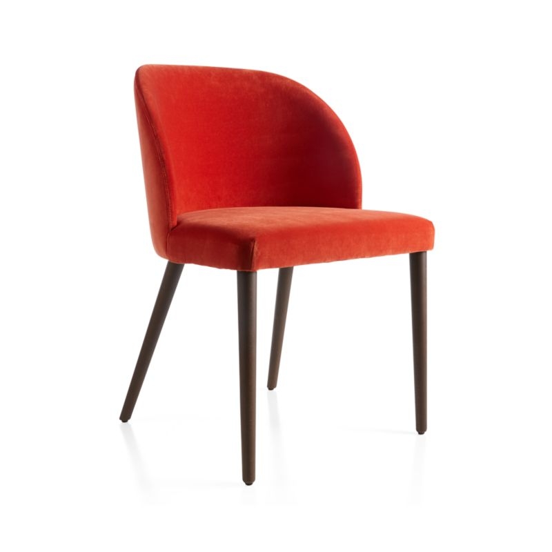 Camille Spice Velvet Dining Chair - Image 1