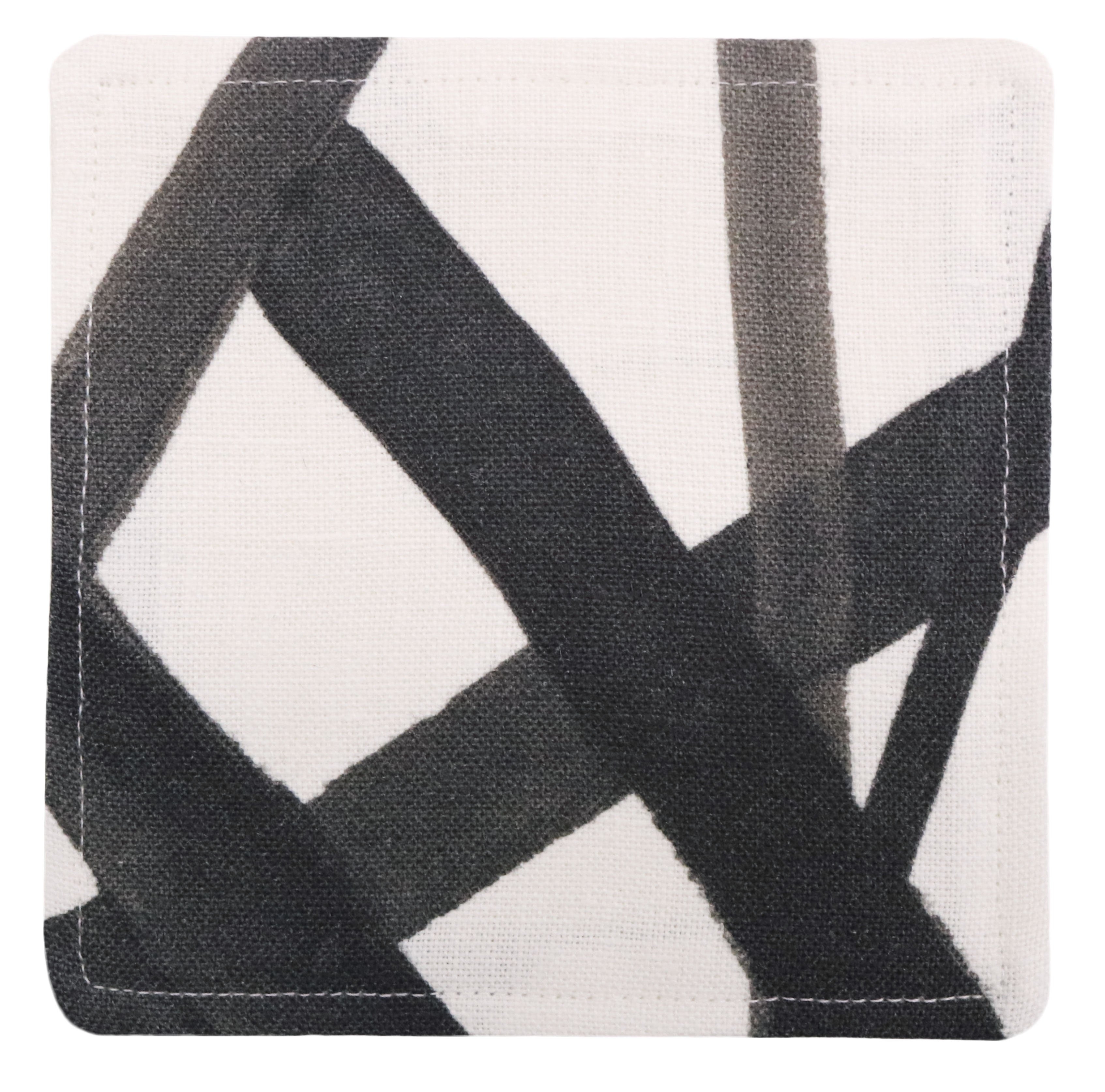 Cocktail Napkin :: Channels // Ebony - Default Title - Image 2