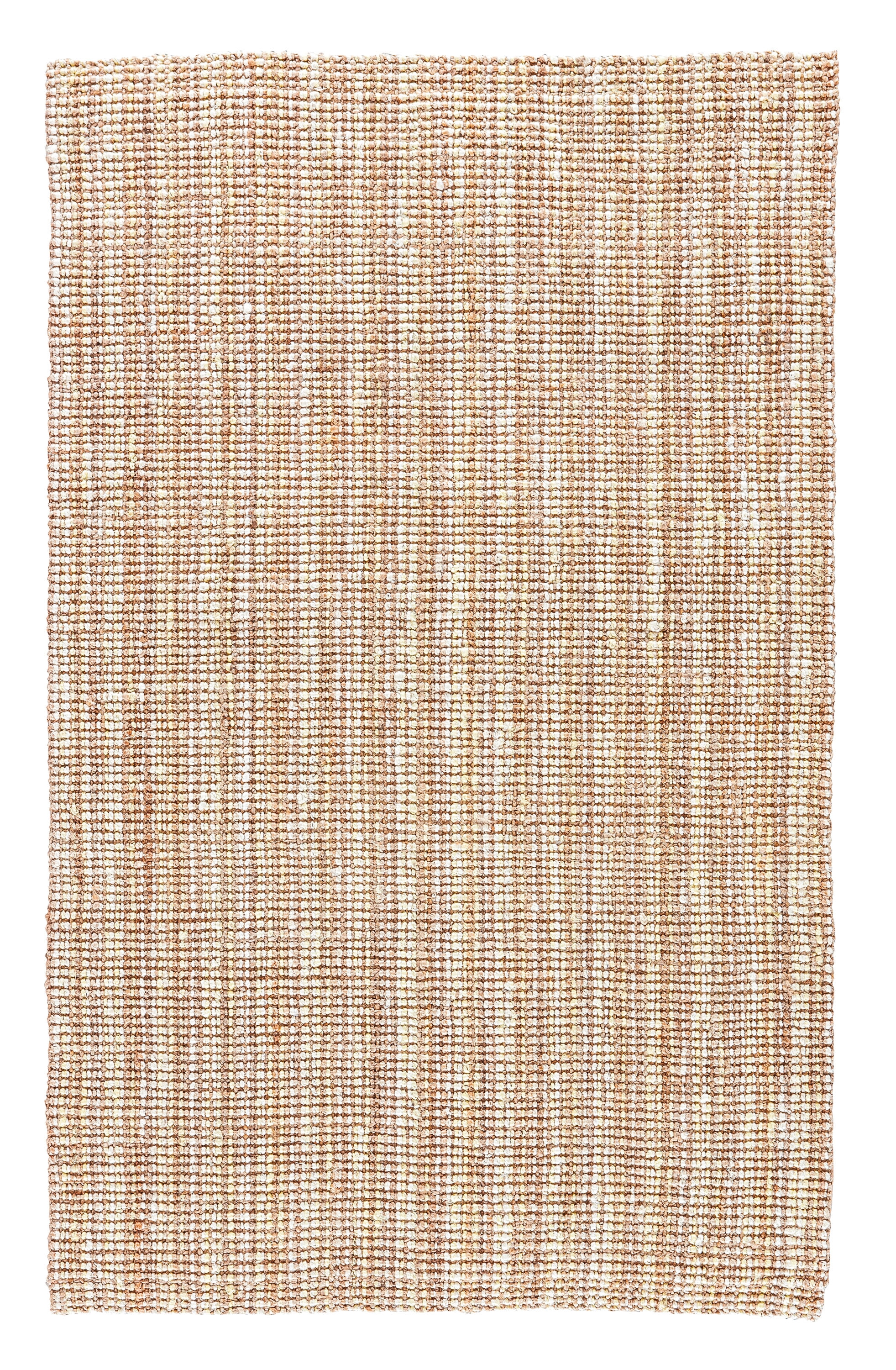 Marvy Natural Solid Beige/ White Area Rug (10' X 14') - Image 0