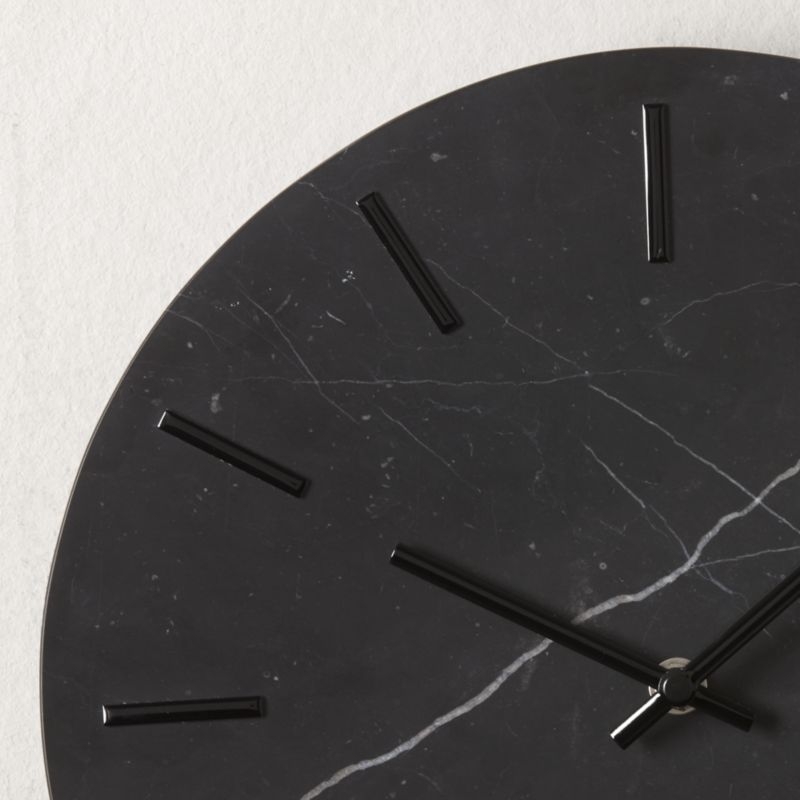 Carlo Black Marble Wall Clock - Image 2