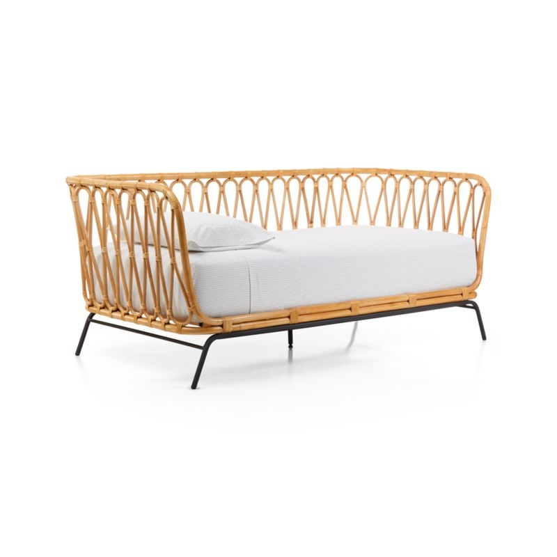 Rattan Kids Twin Daybed - Image 1