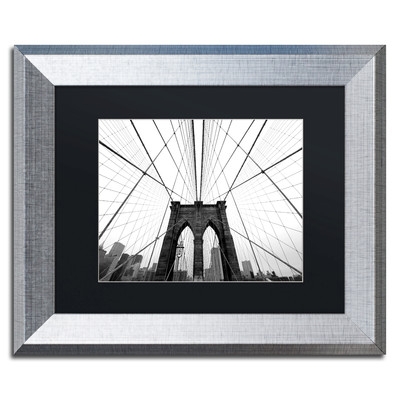 NYC Brooklyn Bridge by Nina Papiorek Framed Photographic Print - Image 0