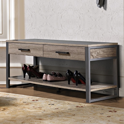 Arsdale Wood Storage Bench - Image 0