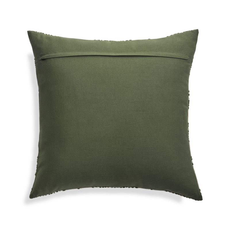 Anessa Green Botanical Pillow with Feather-Down Insert 20" - Image 3
