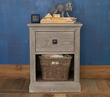 Charlie Nightstand, Weathered Navy, In-Home Delivery - Image 3