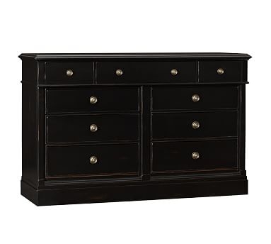 Branford Wood Extra-Large Dresser, Heritage Black finish - Image 0